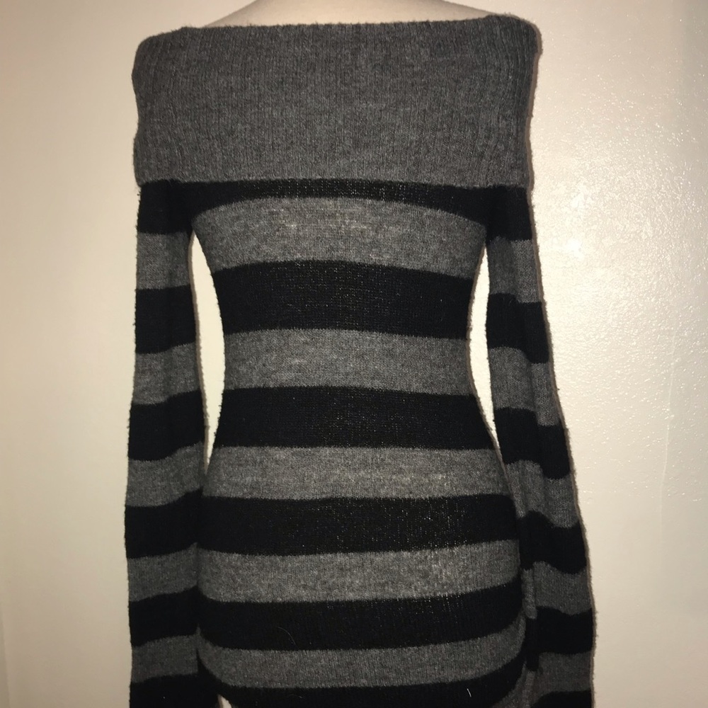 Striped sweater dress